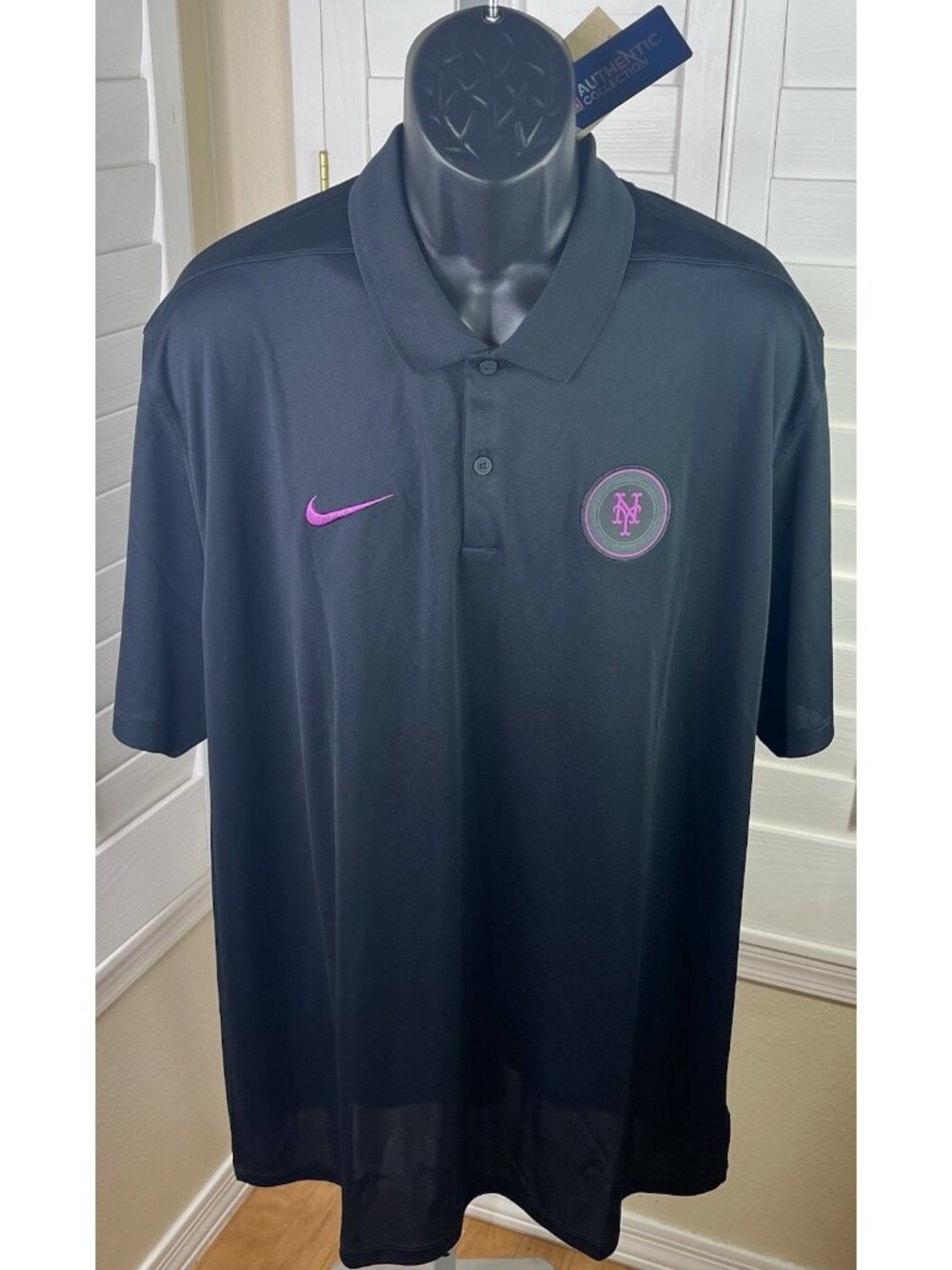 Nike Dri-Fit MLB New York Mets Baseball City Connect Polo Shirt, Men’s 2XL - NWT